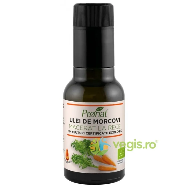Ulei de Morcovi Macerat la Rece Ecologic/Bio 100ml PRONAT — preț și oferte