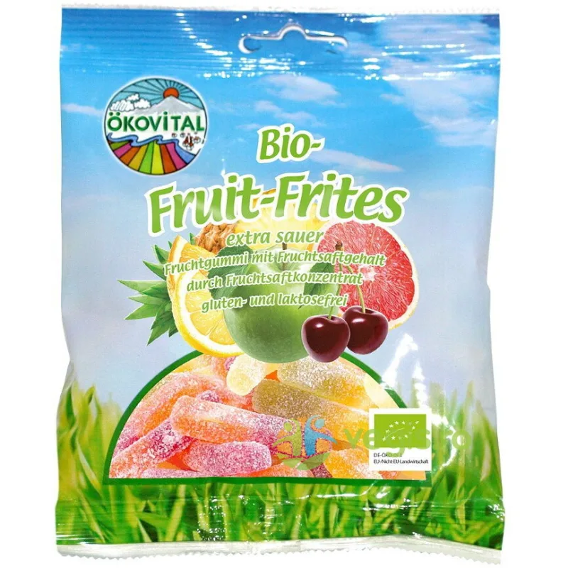 Jeleuri Acrisoare din Fructe fara Gluten Ecologice/Bio 80g OKOVITAL — preț și oferte