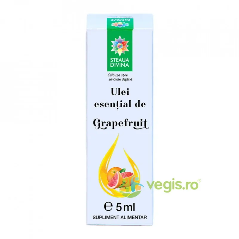 Ulei Esential de Grapefruit pentru Uz intern si Extern 5ml STEAUA DIVINA — preț și oferte