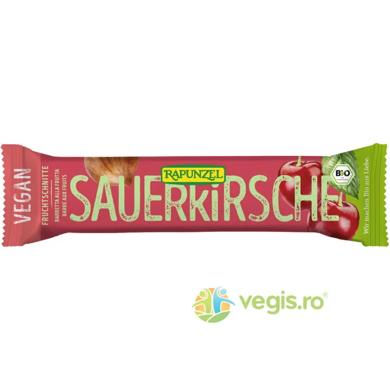 Baton de Fructe cu Visine Ecologic/Bio 40g Rapunzel — preț și oferte