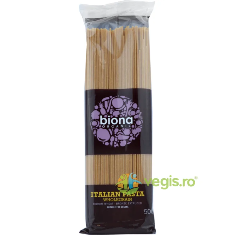 Spaghete Integrale din Grau Dur Ecologice/Bio 500g BIONA — preț și oferte