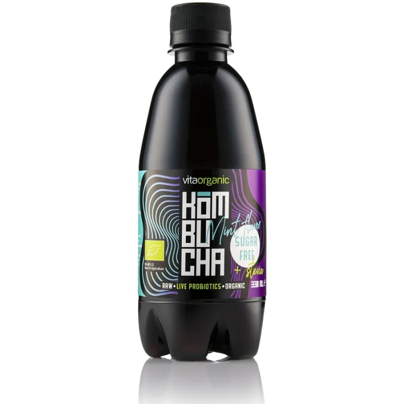 Kombucha cu Menta Indulcita cu Stevie Ecologica/Bio 330ml VITA ORGANIC — preț și oferte