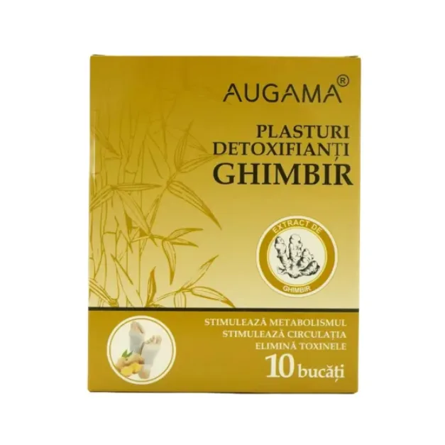 Plasturi detoxifianti cu ghimbir, 10*12 cm, 10 bucati, Augama HENAN KANGDI MEDICAL DEVICES CO — preț și oferte