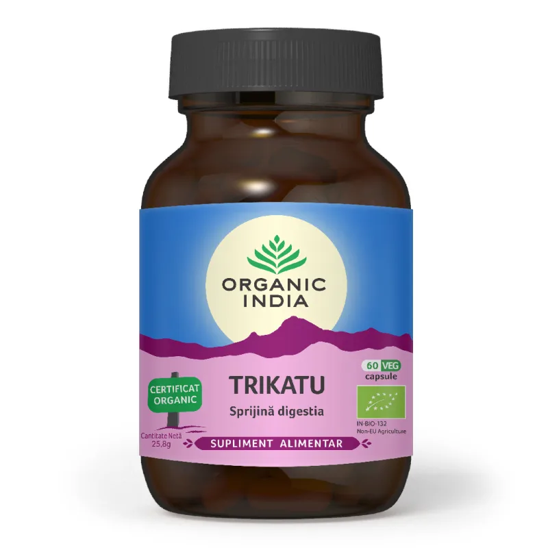 Trikatu, 60 capsule, Organic India — preț și oferte