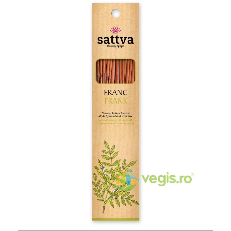 Betisoare Parfumate cu Tamaie 30g (15buc) Sattva Ayurveda — preț și oferte