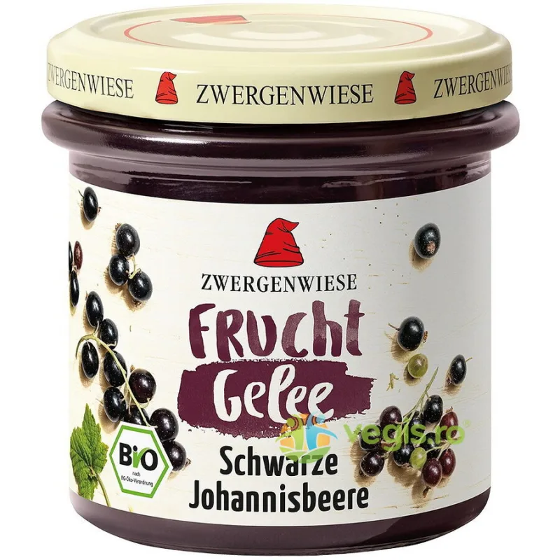Jeleu de Coacaze Negre Ecologic/Bio 160g ZWERGENWIESE — preț și oferte