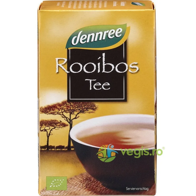 Ceai Rooibos Ecologic/Bio 20 plicuri Dennree — preț și oferte