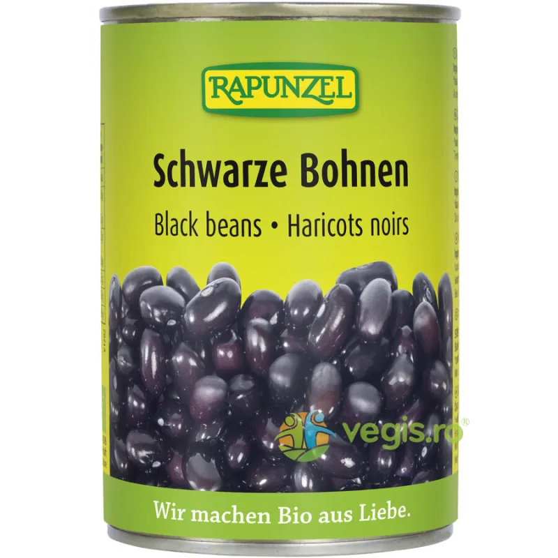 Fasole Neagra Ecologica/Bio In Doza 400g Rapunzel — preț și oferte