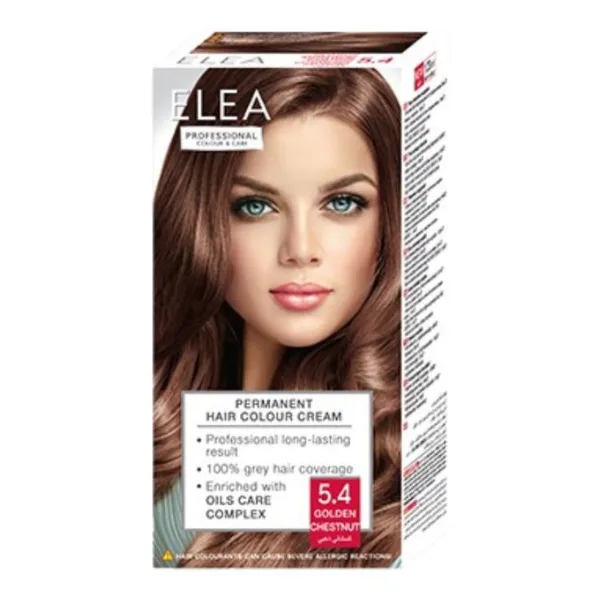 Vopsea de par 5.4 - Castaniu Auriu, Elea Professional | 123 ml SOLVEX COSMETICS INFINITY — preț și oferte