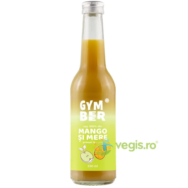 Suc de Mango si Mere 100% Natural Presat la Rece fara Zahar Adaugat 330ml GYM BEER — preț și oferte