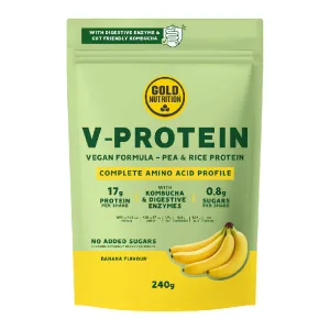 Gold Nutrition Pudra Proteica Vegetala V-protein Banane, 240g