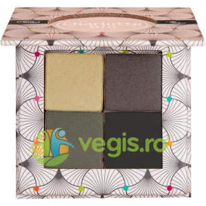 Fard de Pleoape Paleta 4 Culori Smokey cu Acid Hialuronic si Extract de Castravete 5.6g