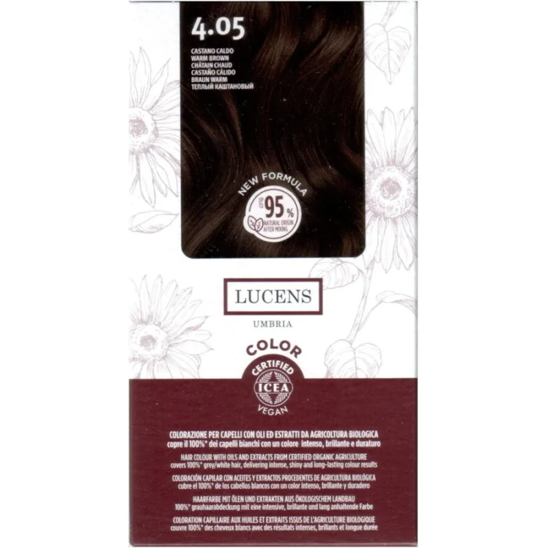Vopsea de Par fara Amoniac Saten Cald 4.05 50ml LUCENS UMBRIA — preț și oferte