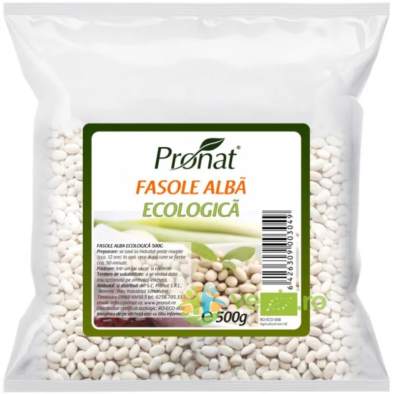 Fasole Alba Ecologica/Bio 500g PRONAT — preț și oferte