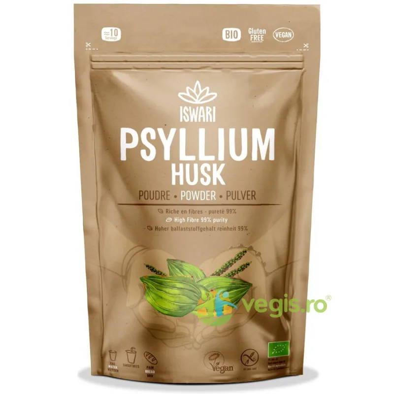 Psyllium Pulbere fara Gluten Ecologica/Bio 125g ISWARI — preț și oferte