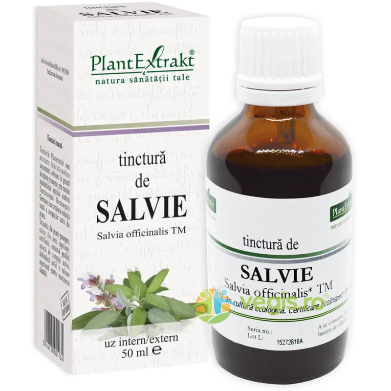 Tinctura Salvie 50ml PLANTEXTRAKT — preț și oferte