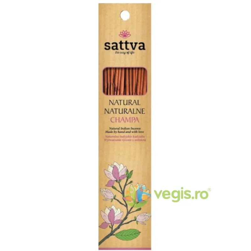 Betisoare Parfumate Champa 30g (15buc) Sattva Ayurveda — preț și oferte
