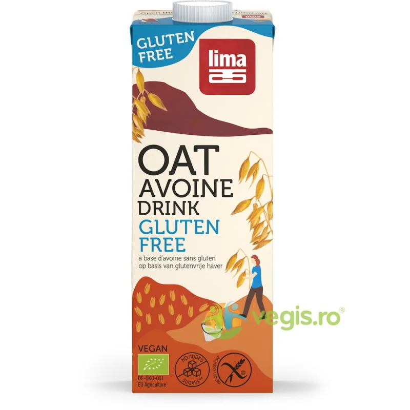 Bautura Vegetala de Ovaz fara Gluten Ecologica/Bio 1L LIMA — preț și oferte