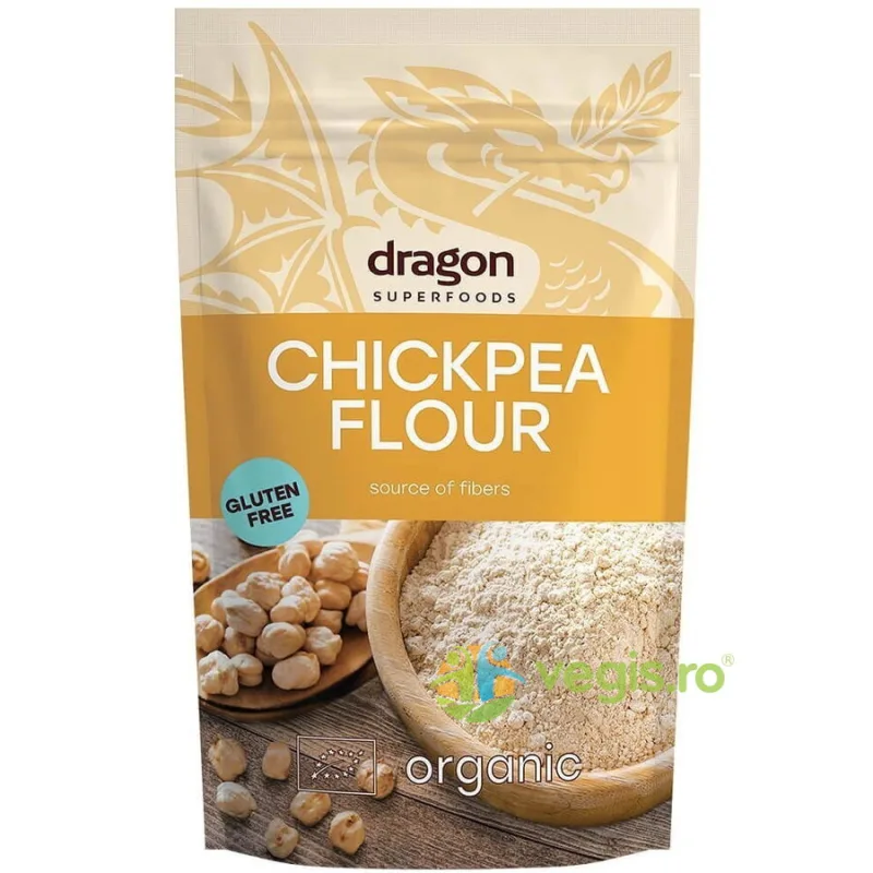 Faina de Naut fara Gluten Ecologica/Bio 200g Dragon Superfoods — preț și oferte