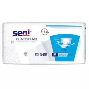 Scutece adulti Classic Air, Medium, 30 bucati, Seni
