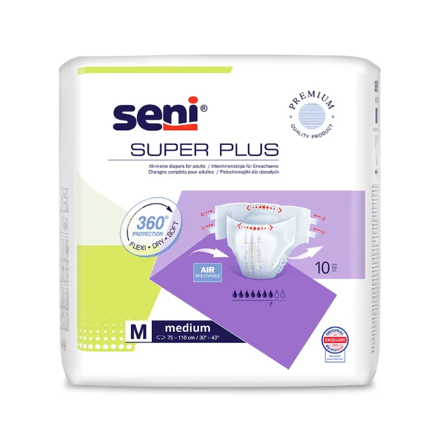 Scutece Super Plus Medium, 10 bucati, Seni — preț și oferte