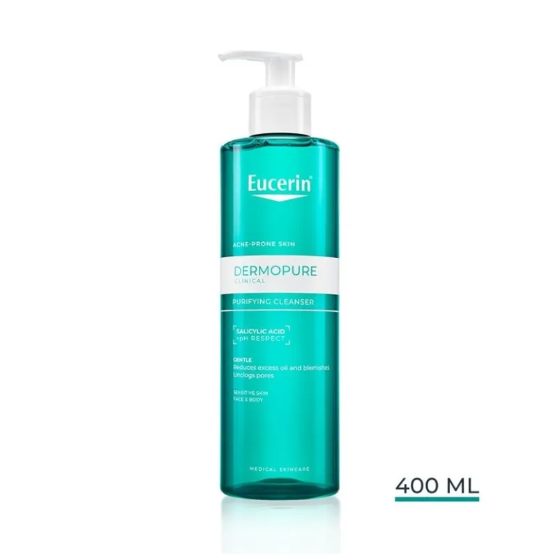 Gel de curățare purifiant cu acid salicilic DermoPure, 400 ml, Eucerin — preț și oferte