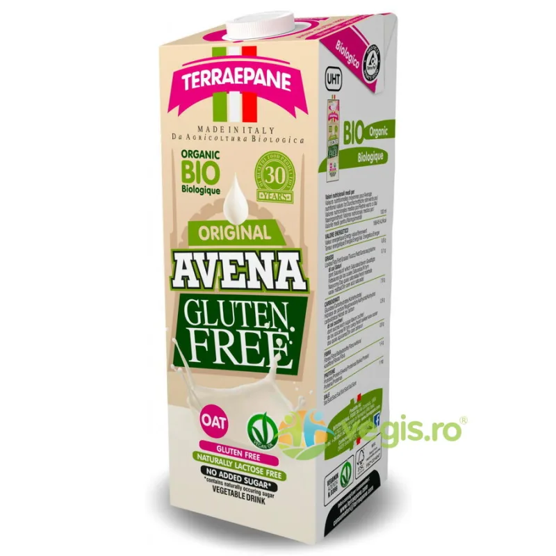 Bautura Vegetala din Ovaz fara Gluten Ecologica/Bio 1L TERRAEPANE — preț și oferte