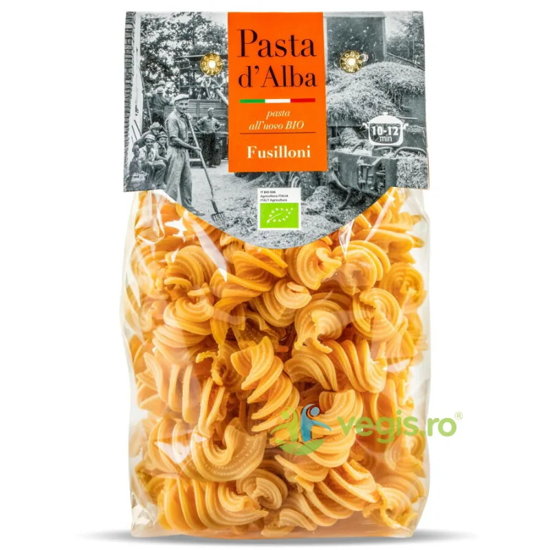 Paste Fusilloni din Grau Dur si Oua Ecologice/Bio 250g PASTA D'ALBA — preț și oferte