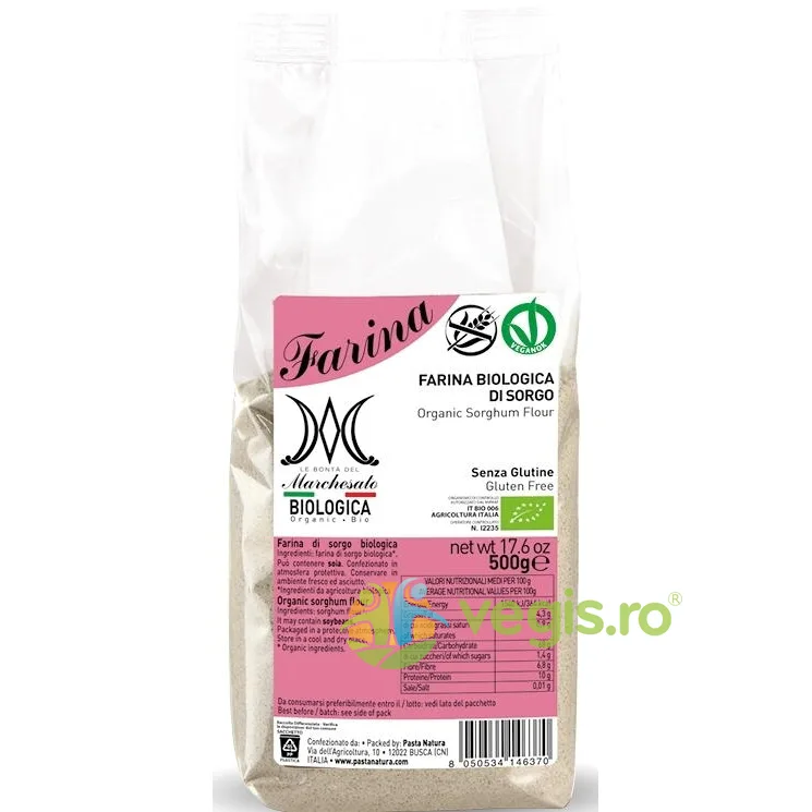 Faina de Sorg fara Gluten Ecologica/Bio 500g MARCHESATO — preț și oferte