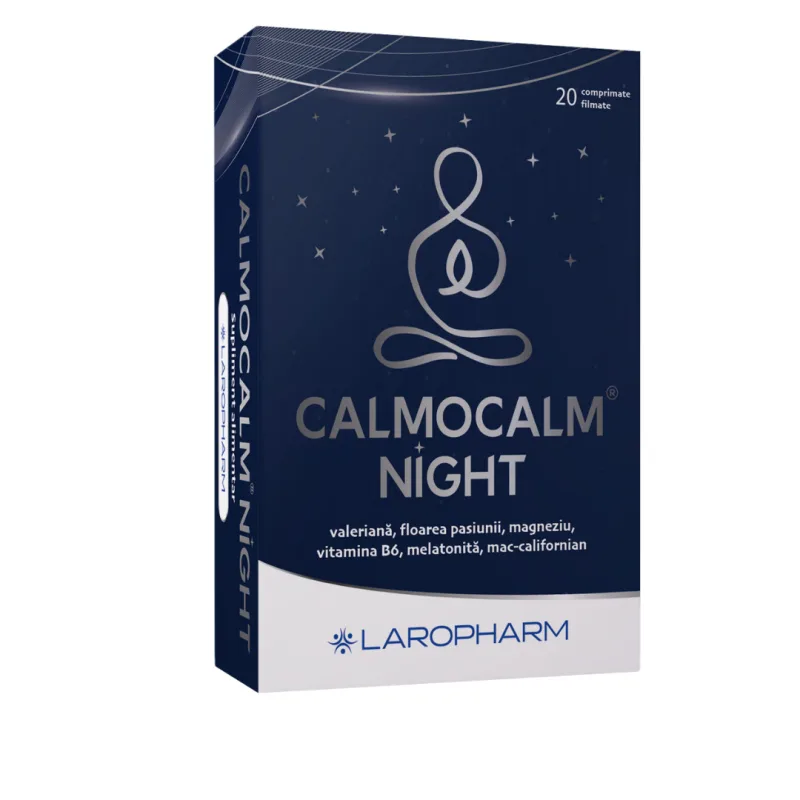 Calmocalm night, 20 comprimate filmate, Laropharm — preț și oferte