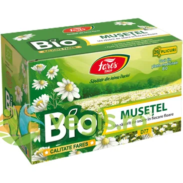 Ceai de Musetel Ecologic/Bio 20 plicuri FARES — preț și oferte