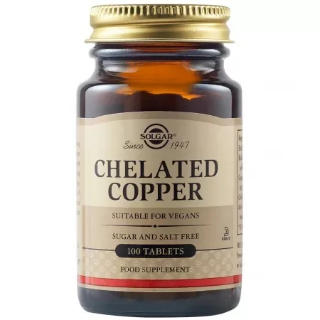 Cupru chelat 2.5 mg, 100 tablete, Solgar — preț și oferte