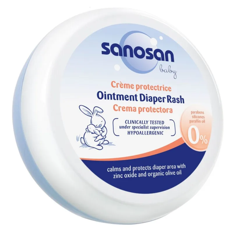 Crema antiiritatii cu zinc pentru bebelusi, Sanosan Baby | 150 ml — preț și oferte