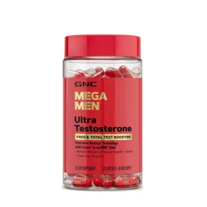 Mega Men Ultra Testosterone, Formula Avansata pentru Cresterea Testosteronului Liber si Total, GNC | 120 capsule