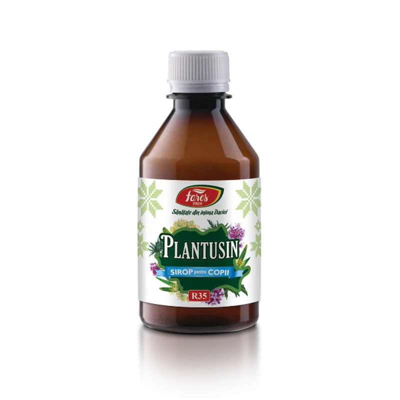 Plantusin pentru Copii, R35, sirop tuse, cu fructoza, Fares | 250 ml — preț și oferte