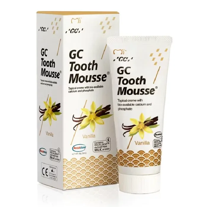 Crema dentara cu aroma de vanilie Tooth Mousse, 40 g, GC Dental — preț și oferte