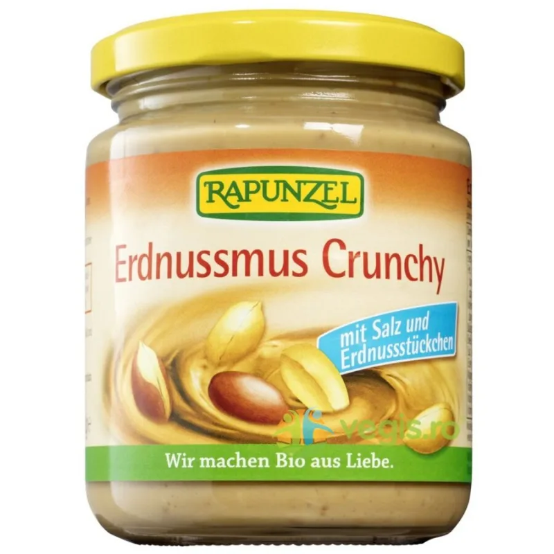 Pasta de Arahide Crocanta cu Sare Ecologica/Bio 250g Rapunzel — preț și oferte