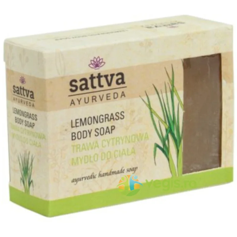 Sapun Ayurvedic cu Glicerina si Lemongrass 125g Sattva Ayurveda — preț și oferte