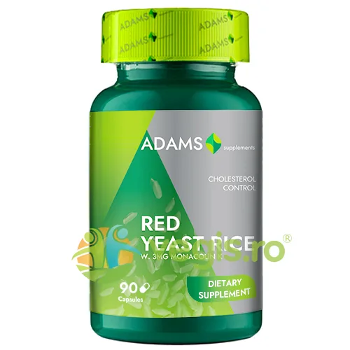 Drojdie de Orez Rosu 600mg 90cps ADAMS VISION — preț și oferte