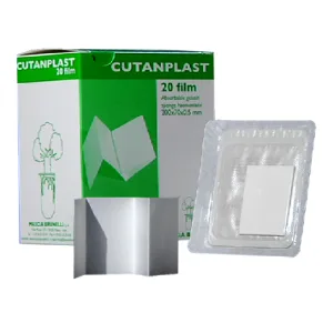 Burete hemostatic film, 200*70*05 mm, 20 bucati, Cutanplast