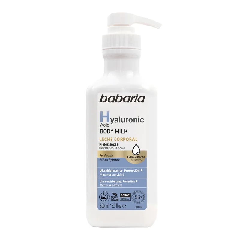 Lapte de corp cu acid hialuronic, 500 ml, Babaria — preț și oferte