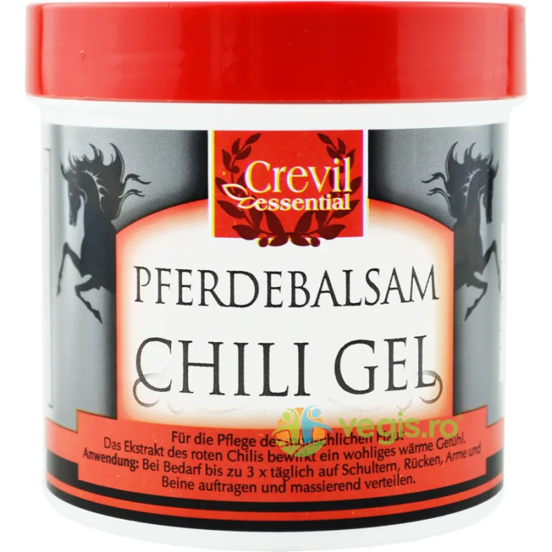 Gel Puterea Calului si Ardei Iute 250ml CREVIL — preț și oferte
