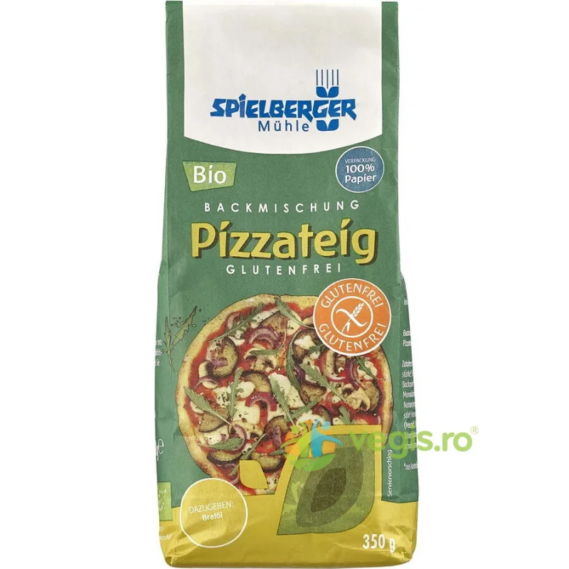 Mix de Faina pentru Aluat de Pizza fara Gluten Ecologic/Bio 350g SPIELBERGER — preț și oferte