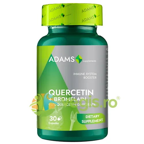 Quercetina 500mg cu Bromelaina 30cps ADAMS VISION — preț și oferte