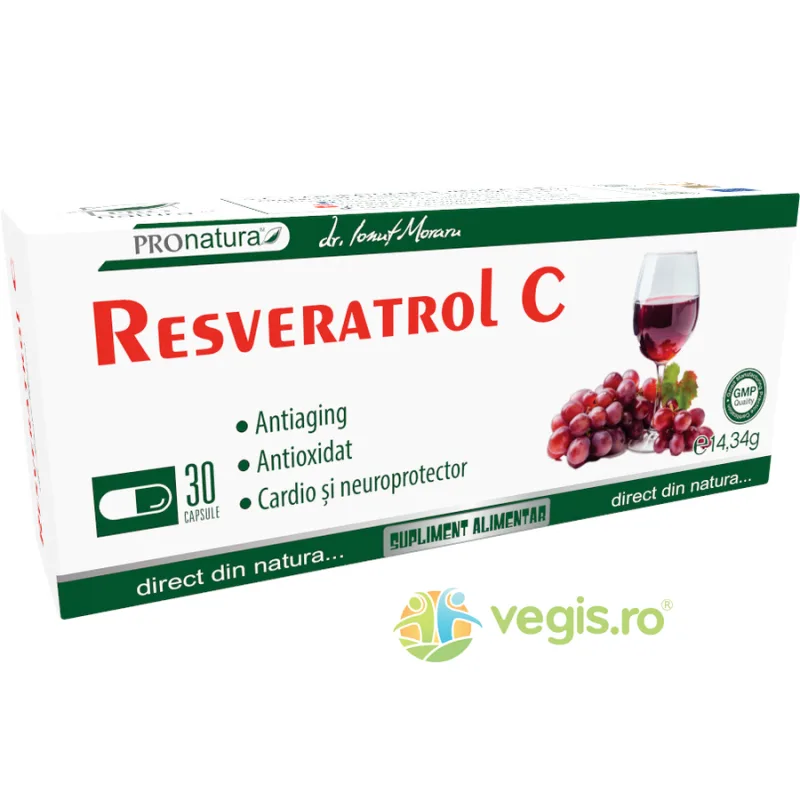 Resveratrol C 30cps Medica - Pro Natura — preț și oferte