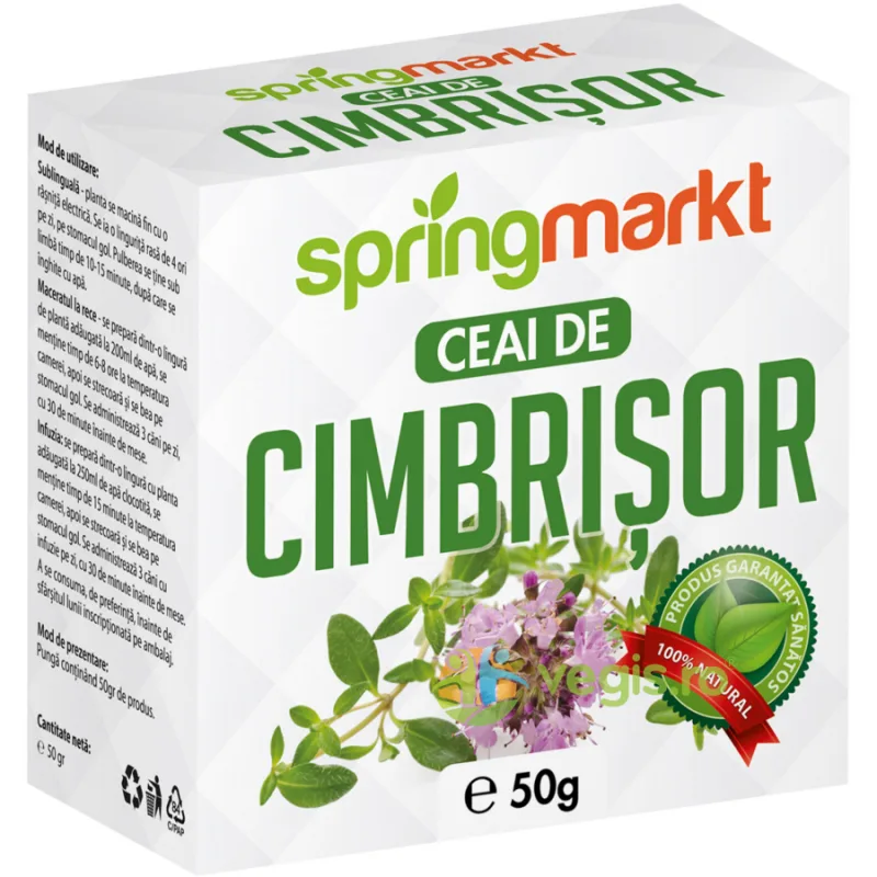 Ceai de Cimbrisor 50g springmarkt — preț și oferte