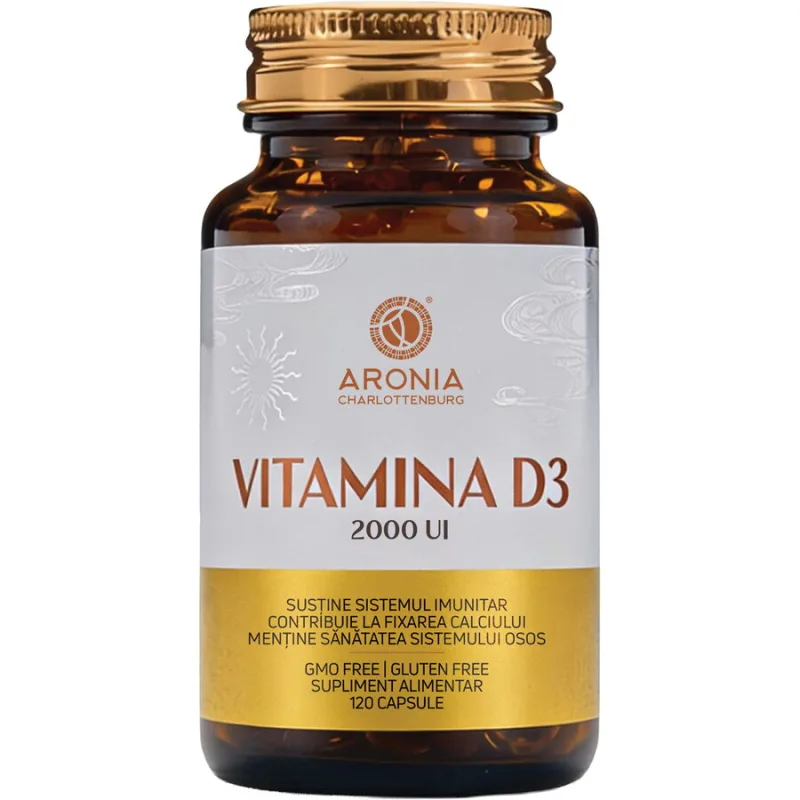 Vitamina D3 2000UI 120cps Aronia Charlottenburg — preț și oferte