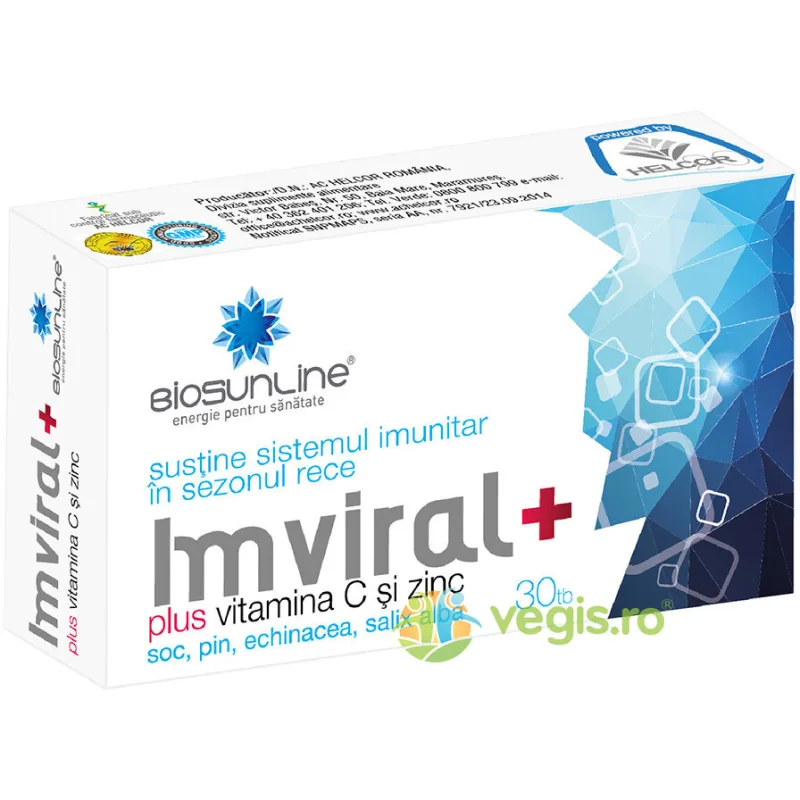 Imviral + Vitamina C si Zinc 30tb BIOSUNLINE — preț și oferte