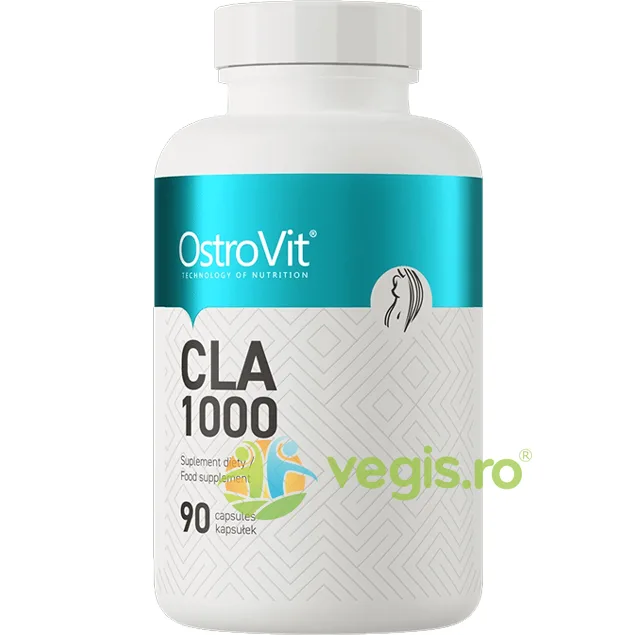 CLA 1000 Acid Linoleic Conjugat 90cps OSTROVIT — preț și oferte