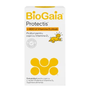 Picaturi pentru copii Protectis cu Vitamina D3, 5 ml, BioGaia